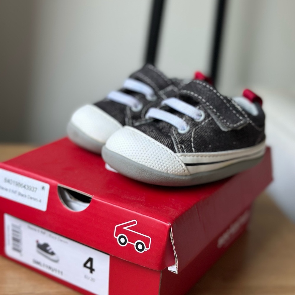 See Kai Run Black Denim Stevie II Sneakers